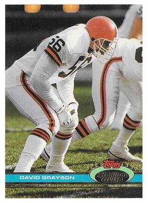 Grayson, David / 1991 Cleveland Browns / Stadium Club #77
