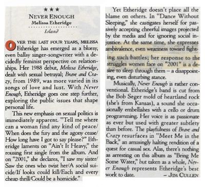 Etheridge, Melissa / Never Enough / 1992