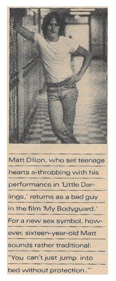 Dillon, Matt / Returns As a Bad Guy / 1980