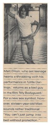 Dillon, Matt / Returns As a Bad Guy / 1980