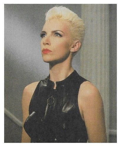 Eurythmics / Annie Lennox: Wearing Black Leather Vest / 1986