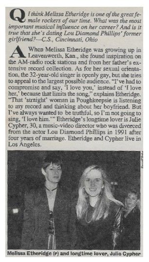 Etheridge, Melissa / Most Important Musical Influence / 1994