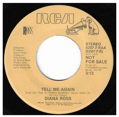 Ross, Diana / Tell Me Again / RCA 5297-7-RAA - Promo / 1987