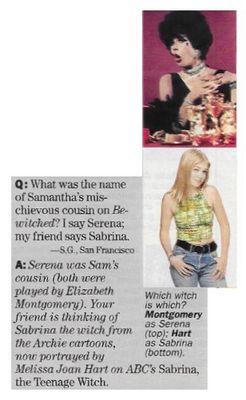 Hart, Melissa Joan--Elizabeth Montgomery / Samantha's Cousin / 1997