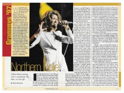 Dion, Celine / Northern Belle / 1997