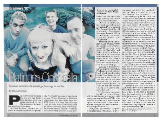 No Doubt / Platinum Cinderella / 1997