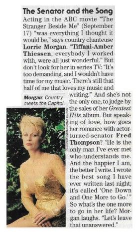 Morgan, Lorrie / The Senator and the Song / 1995