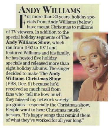 Williams, Andy / The Andy Williams Christmas Show / 1994