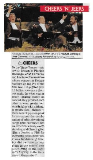 Pavarotti, Luciano--The Three Tenors / Vocal Nirvana / 1994