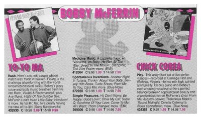 McFerrin, Bobby / Hush--with Yo-Yo Ma / 1992