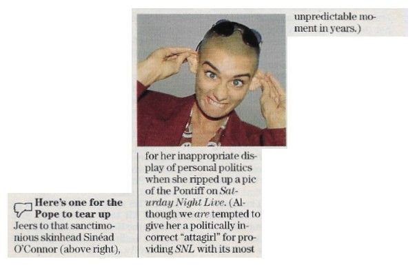 O'Connor, Sinead / Here's One for the Pope to Tear Up / 1992