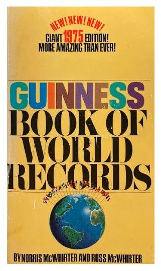 McWhirter and McWhirter / Guinness Book of World Records / 1975