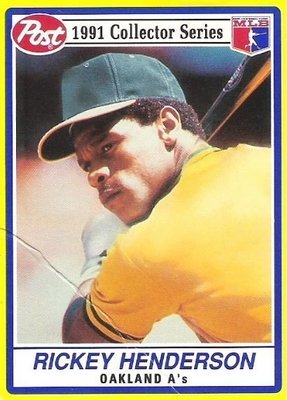 Henderson, Rickey / 1991 Oakland Athletics / Post #27 of 30