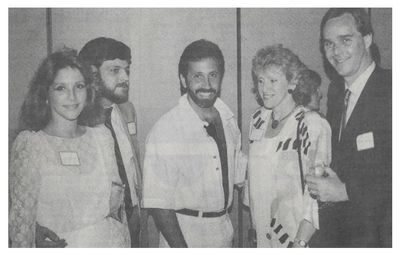 Estefan, Emilio / Standing-with 4 Others-Shirt Open / 1986