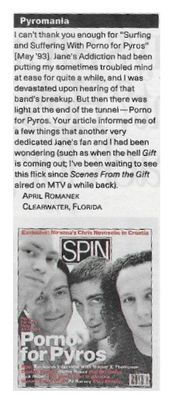 Porno For Pyros / Pyromania / 1993