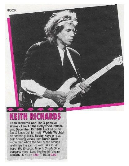 Richards, Keith / Live at the Hollywood Palladium, December 15, 1988