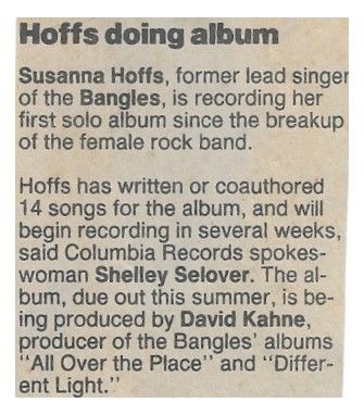 Hoffs, Susanna / Hoffs Doing Album / 1990