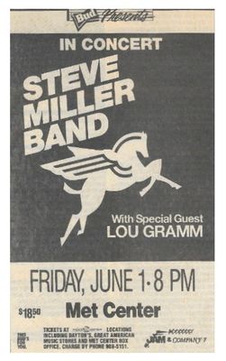Miller, Steve (Band) / Met Center / 1990