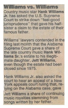 Williams, Hank (Jr.) / Williams vs. Williams / 1987
