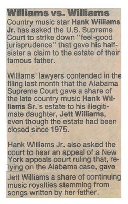 Williams, Hank (Jr.) / Williams vs. Williams / 1987