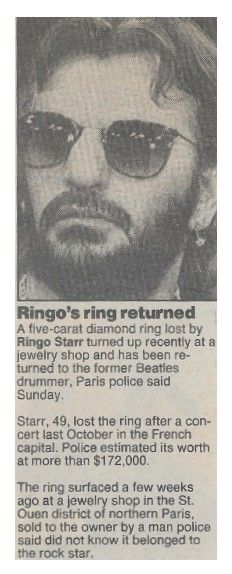 Starr, Ringo / Ringo's Ring Returned / 1989