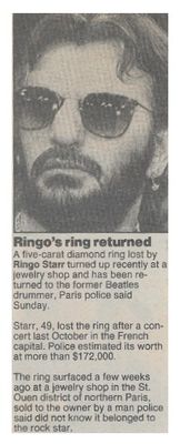 Starr, Ringo / Ringo's Ring Returned / 1989
