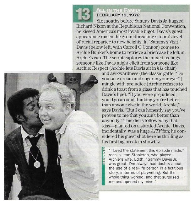 Davis, Sammy (Jr.)--Carroll O'Connor / All in the Family / 1972