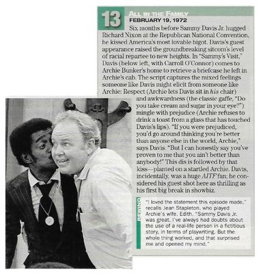 Davis, Sammy (Jr.)--Carroll O'Connor / All in the Family / 1972