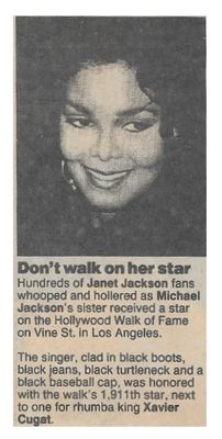 Jackson, Janet / Don't Walk On Her Star / 1990