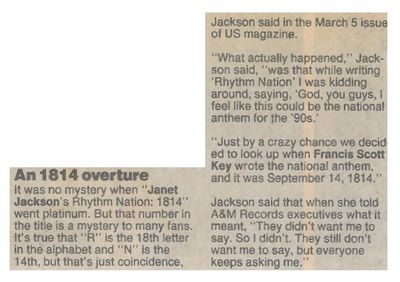Jackson, Janet / An 1814 Overture / 1990