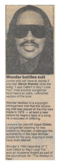 Wonder, Stevie / Wonder Battles Suit / 1990