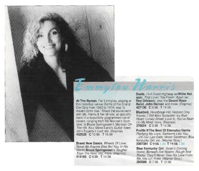 Harris, Emmylou / At the Ryman / 1992