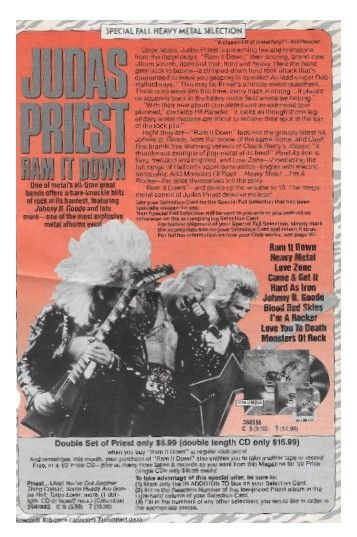 Judas Priest / Ram It Down / 1988