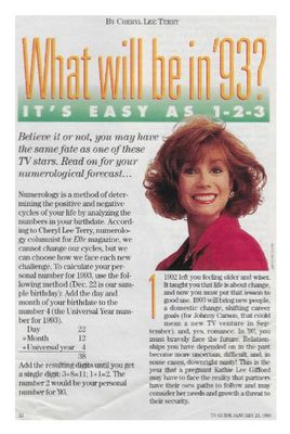 Gifford, Kathie Lee / What Will Be in '93? / 1993