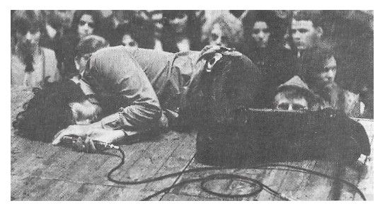 Doors, The / Jim Morrison: On Stage Floor--Frankfurt, West Germany / 1968