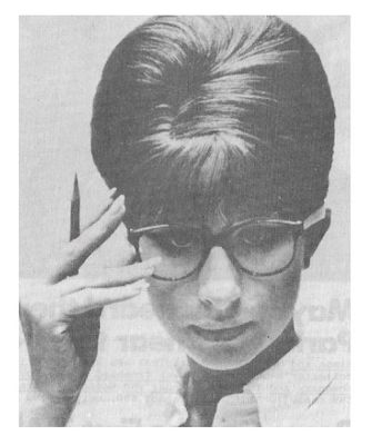 Streisand, Barbra / Closeup--Wearing Glasses--People Era / 1964