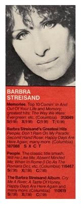 Streisand, Barbra / Memories / 1981
