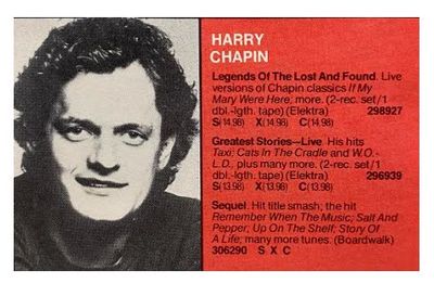Chapin, Harry / Legends of the Lost and Found / 1979