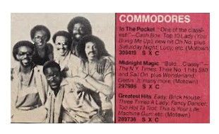 Commodores / In the Pocket / 1981