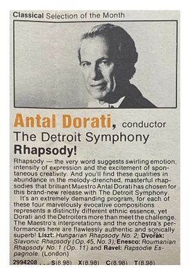 Dorati, Antal / Rhapsody! / 1979