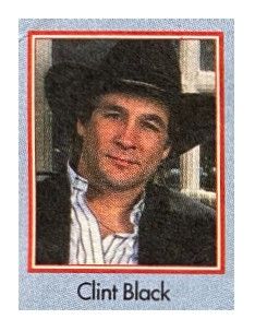 Black, Clint / Black Hat + Jacket--White Striped Shirt