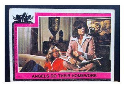 Charlie's Angels / Angels Do Their Homework / O-Pee-Chee #14 / 1977