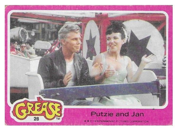 Grease / Putzie and Jan / Topps #28 / 1978
