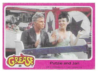 Grease / Putzie and Jan / Topps #28 / 1978