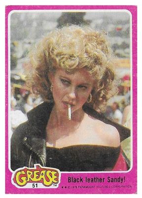 Grease / Black Leather Sandy! / Topps #51 / 1978