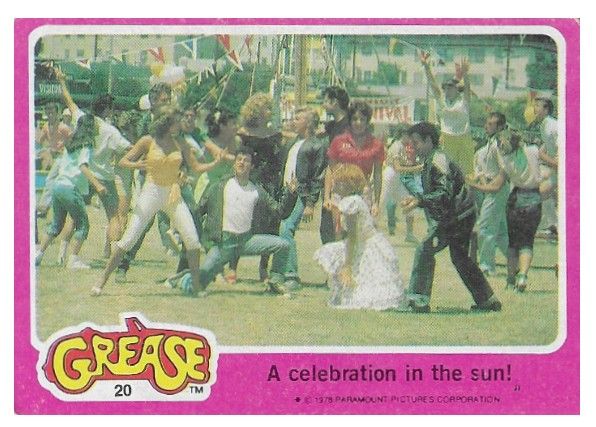 Grease / A Celebration in the Sun! / Topps #20 / 1978
