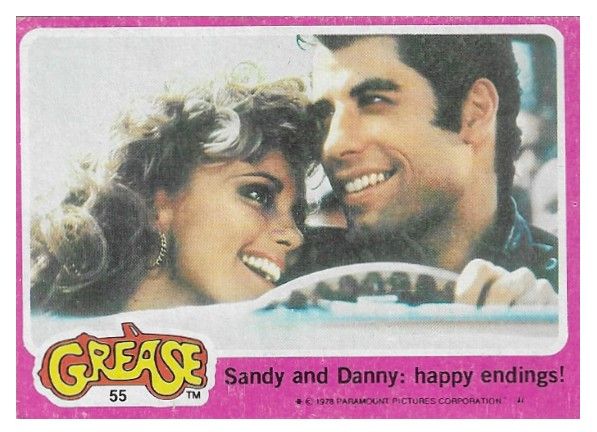 Grease / Sandy and Danny: Happy Endings! / Topps #55 / 1978