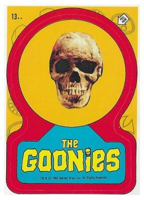 Goonies, The / Skull / Topps #13 / 1985
