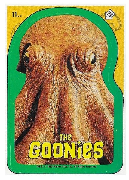 Goonies, The / Octopus / Topps #11 / 1985