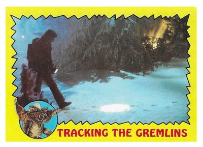 Gremlins / Tracking the Gremlins / Topps #49 / 1984